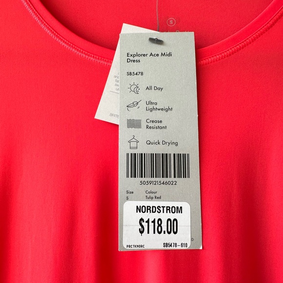 Sweaty Betty Pink Maxi Dress NWT Size Small - Picture 4 of 6